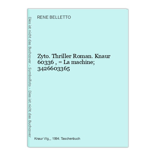 Zyto thriller roman - zyto., knaur